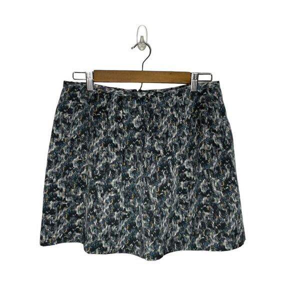 Theory Lilory W Caligula 100% Silk mini skirt Pleated multicolor Size 4 - Picture 1 of 8